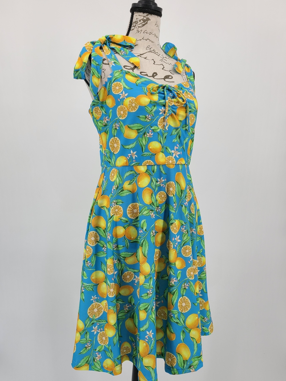 ModCloth Vibrant Citrus Tie-Shoulder Midi Dress Size Medium